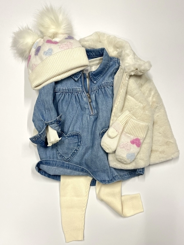 ハートデニムワンピース⭐︎