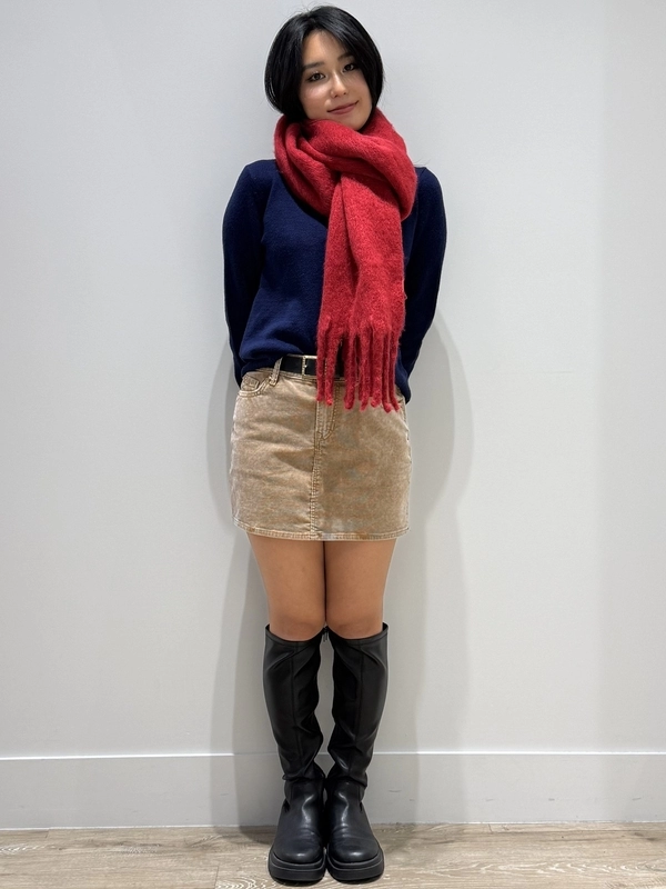 ネイビー×ベージュ