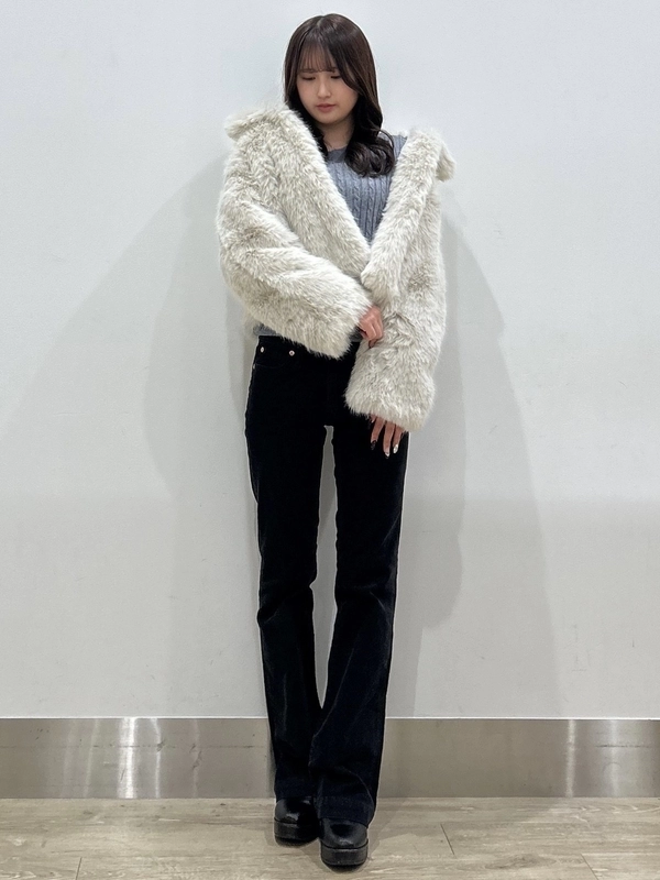 Gap公式オンラインストア | リサイクル フェイクファー クロップド