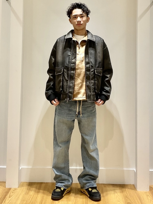 GAP｜(U)リサイクル ヴィーガンレザー ボンバージャケット | Rakuten