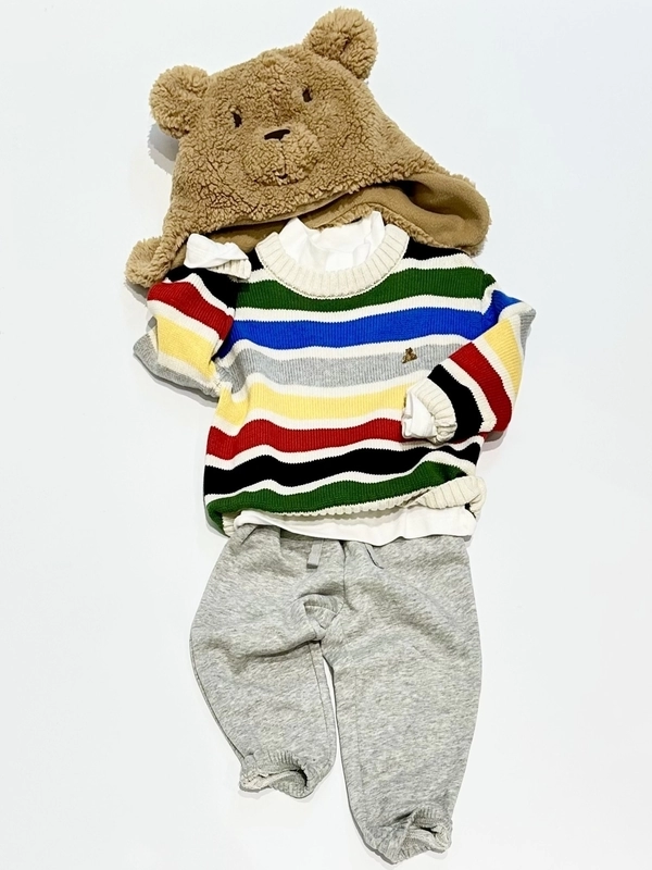 ハッピーストライプセーター