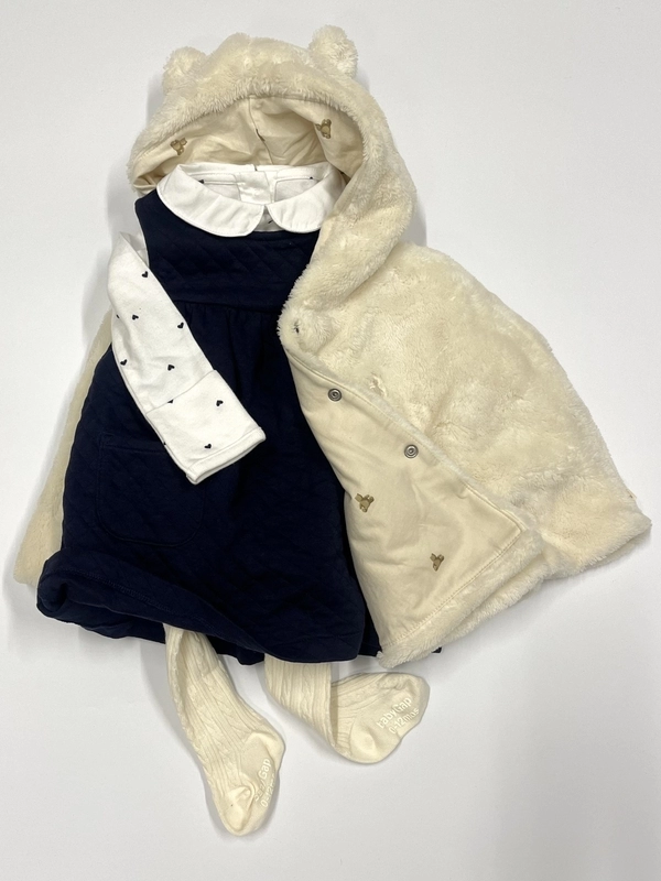 キルティングワンピースの冬コーデ⭐︎