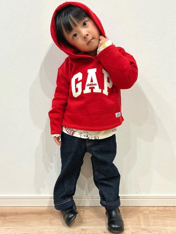 【家族でお揃い】ロゴパーカー