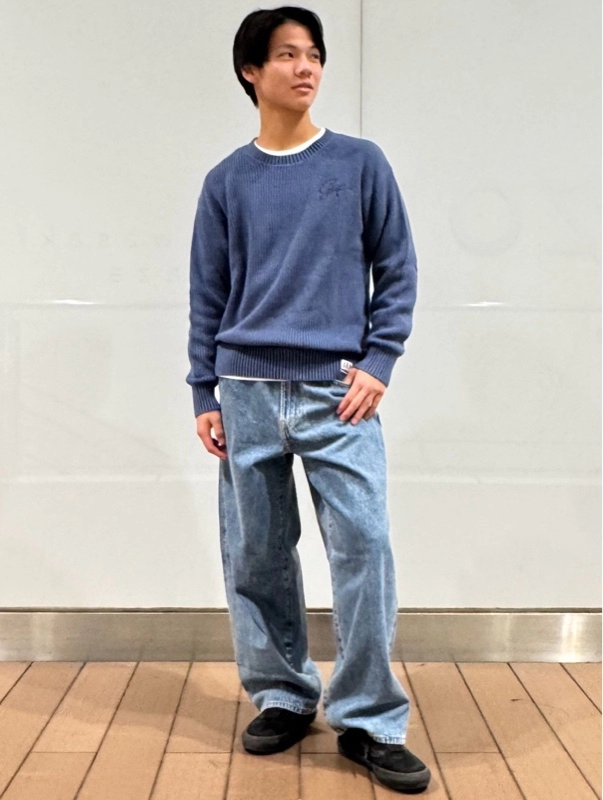 くすみカラーがGOOD!コットンセーター