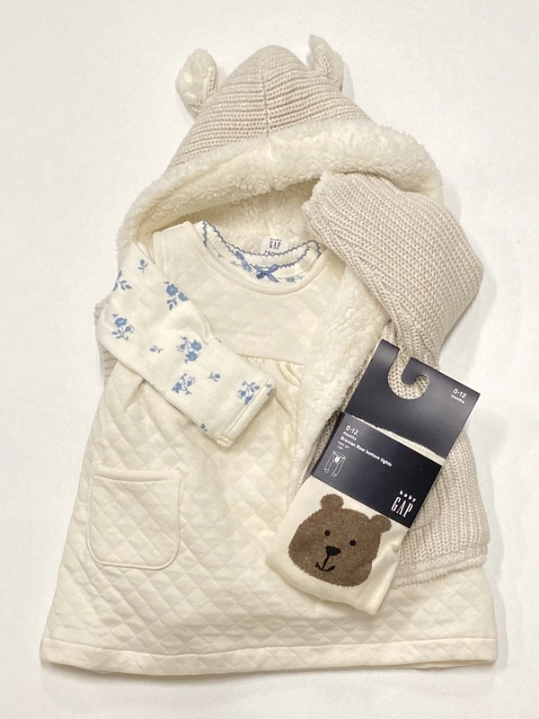 モコモコカーディガンブラナンセット『ベージュ』