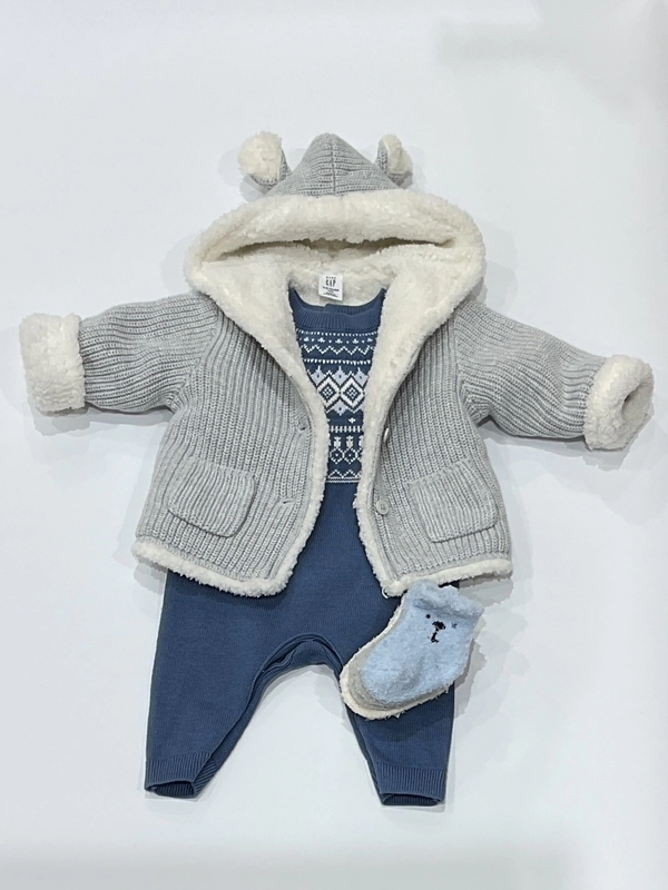 ノルディック柄ロンパース