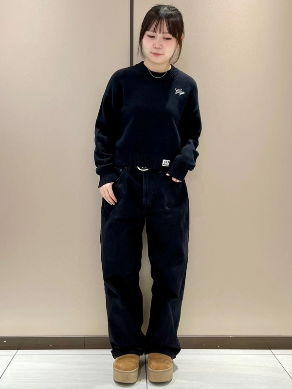 筆記体ロゴセーター