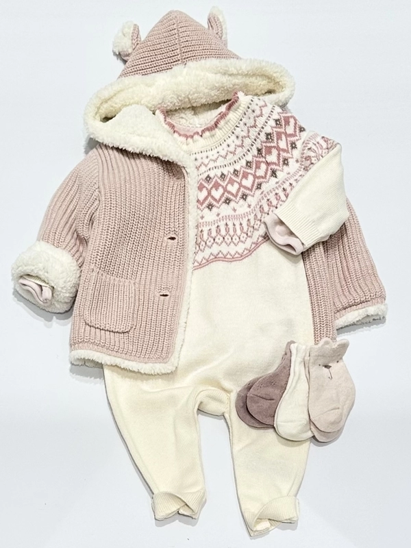 フェアアイルニットカバーオール