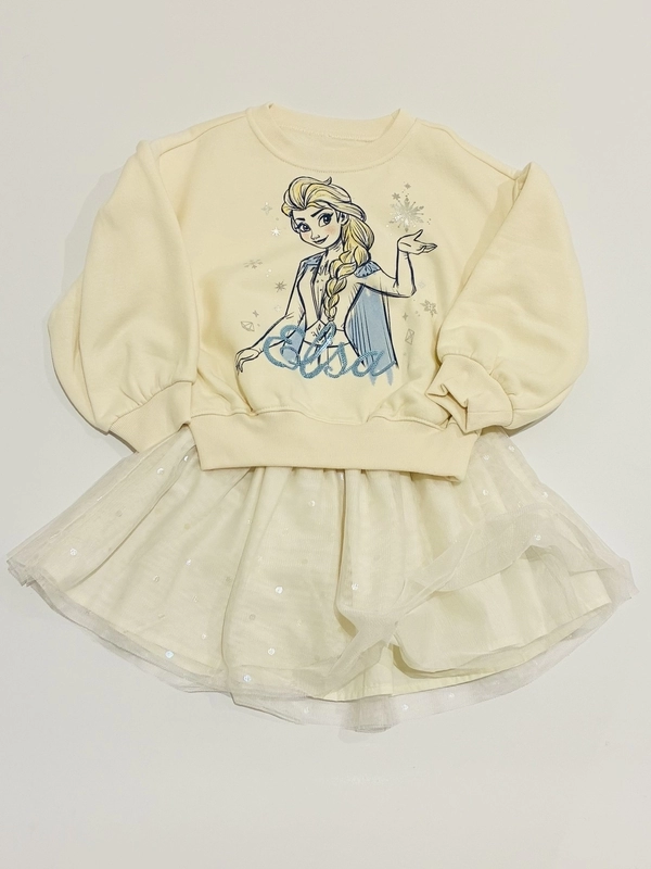 ベビー【プリンセストレーナーコーデ】エルサ