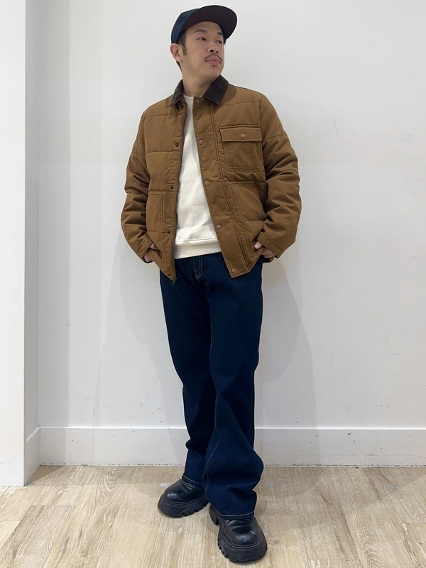 【古着感が可愛い⭐︎】キルティングジャケットコーデ