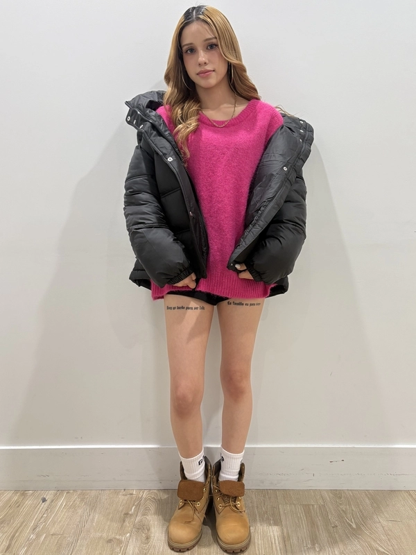 ブラック＆ピンクコーデ♡