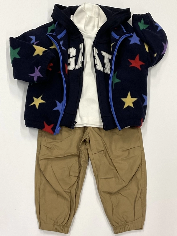 寒い日はパーカー✖️フリースがあったかい