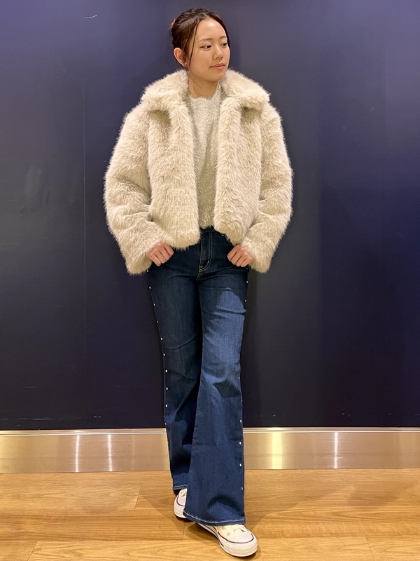 Gap公式オンラインストア | リサイクル フェイクファー クロップド