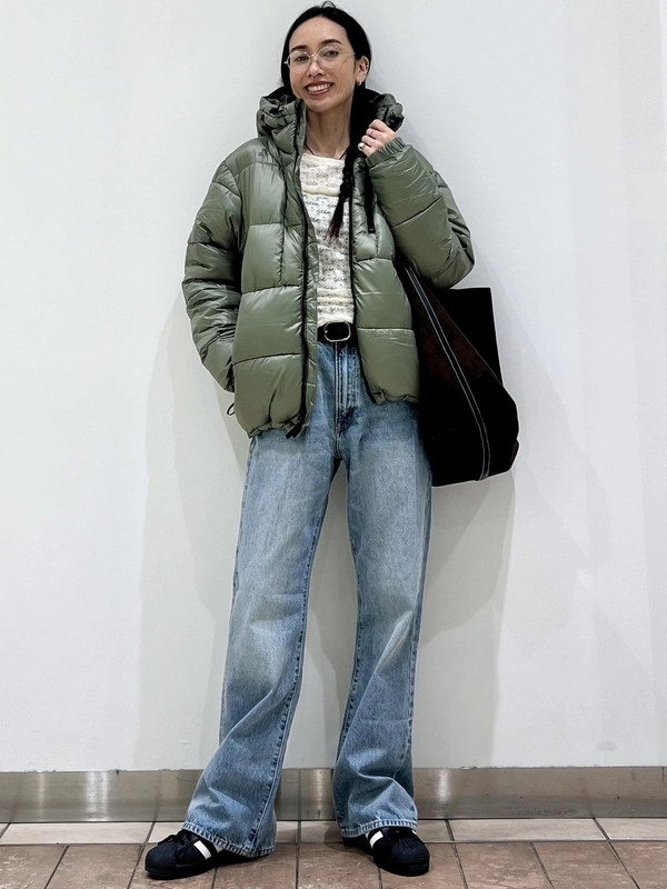 メンズパファージャケット✖️レーストップス