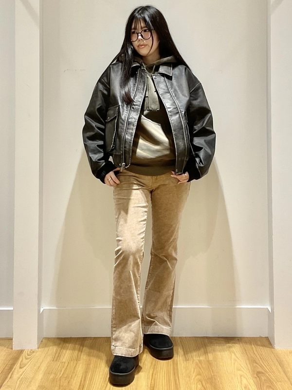 GAP　リサイクルヴィーガンレザージャケット　M GAP｜(U)リサイクル ヴィーガンレザー ボンバージャケット | Rakuten