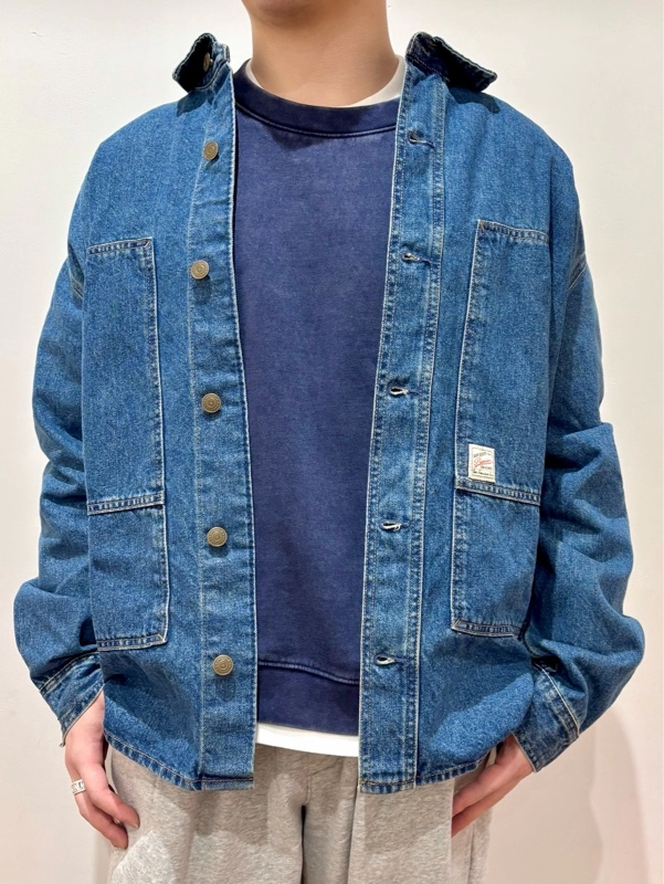 新作カバーオールデニムジャケットdeカジュアルラフコーデ』の