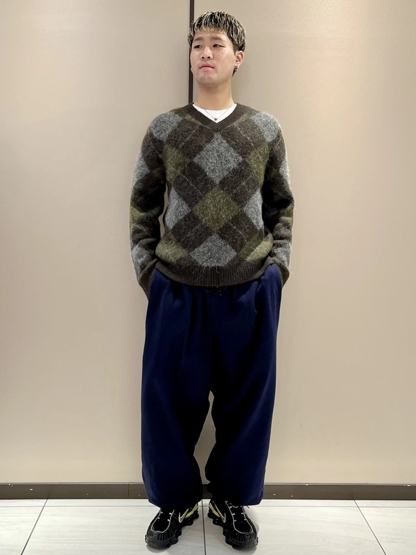 ニット×スウェット