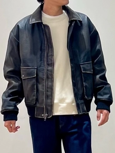 GAPレザー ボンバージャケットMA-1 レザージャケット L GAP（ギャップ）の「ラグランボンバージャケット（MA-1）」 - WEAR