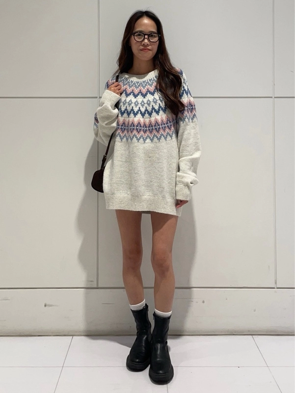 【men'sニット】ワンピース風に⭐︎