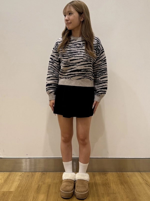 ゼブラ柄セーター