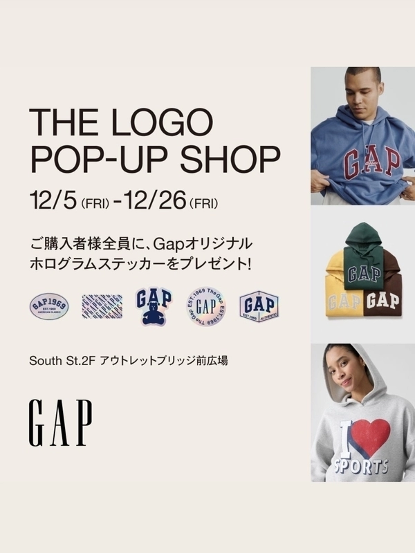 大人気Gap LOGO POP-UP SHOP期間限定開催！