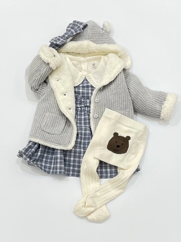 おしゃれフランネルワンピースコーデ