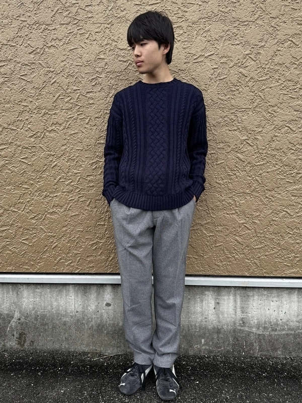 【新作】ケーブルニット