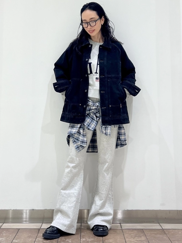 美品 GAP×DAP デニムセットアップ チェック柄デニムセットアップのスタイリング | Gap公式オンラインストア