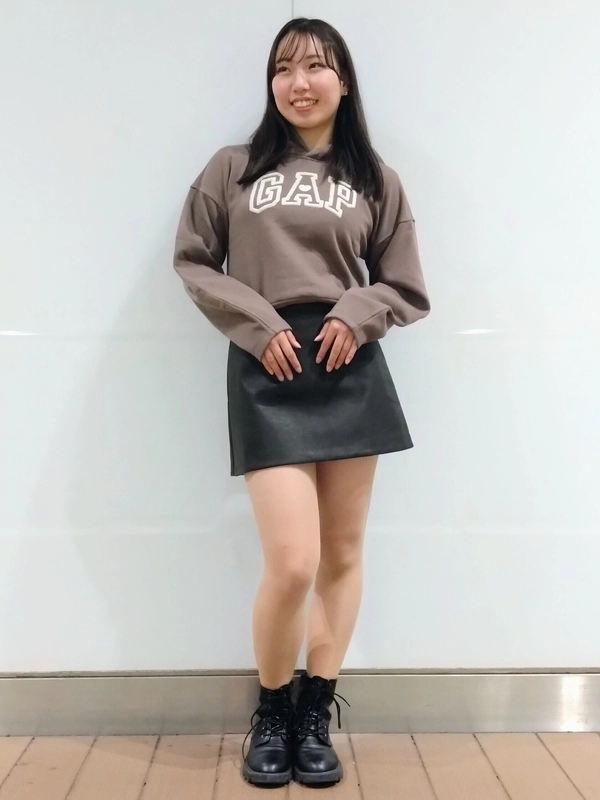 LGB カシミア混 ミニスカ サイズ0 黒 Gap公式オンラインストア | ヴィーガンレザー ミニスカート・スコート