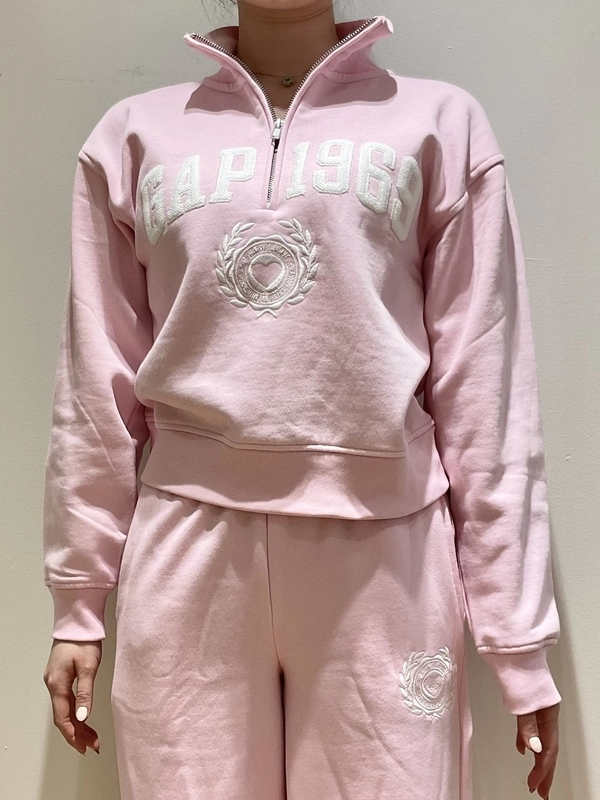 ビンクが◎ハーフジップスウェットセットアップ | Gap公式オンラインストア