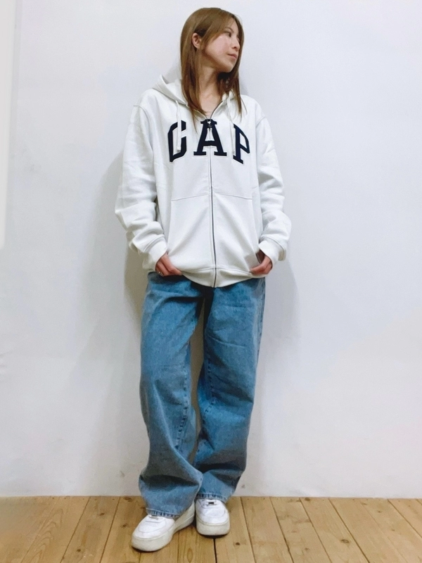 Gap公式オンラインストア | リラックス GAPロゴ ジップアップパーカー