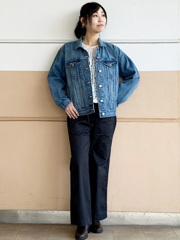 Gap公式オンラインストア | オーバーサイズ アイコンデニムジャケット