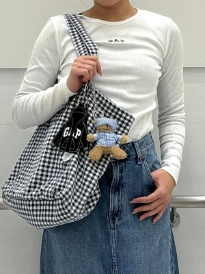 ぷ*)様 GAP　ギャップ　トートバッグ　ギンガムチェック ギンガムチェックで春先取り♡ | Gap公式オンラインストア