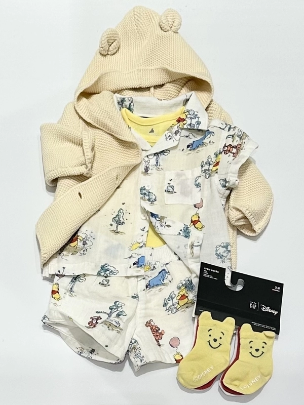 GAP コットンガーゼ コーデセット 70cm プーさん　Disney くまのプーさんコットンガーゼコーデセット | Gap公式オンラインストア