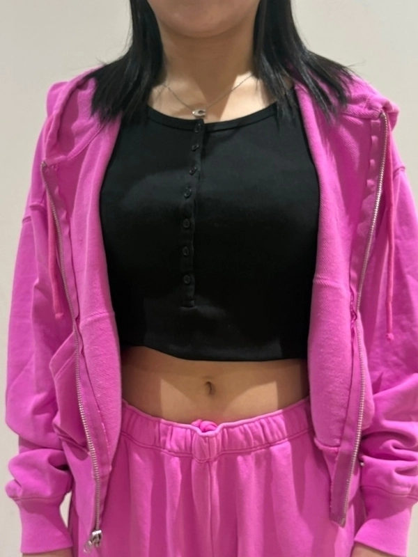  Xs ピンク ハーフジップ セットアップ ピンクのセットアップ | Gap公式オンラインストア