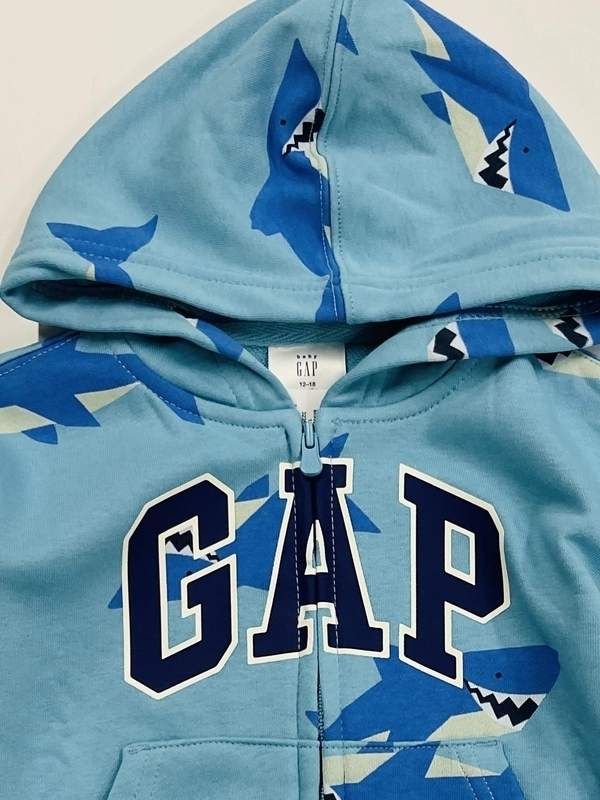 新品 ベビーギャップ GAP 100cm フード付きパーカー レインコート サメ サメパーカー☆ | Gap公式オンラインストア