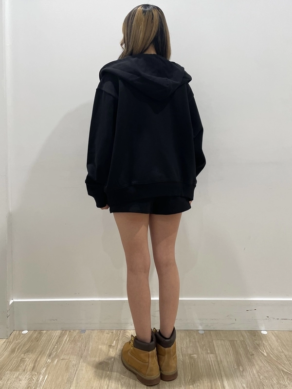 ♡badee♡ブラック　 ショートパーカー スウェット logo ロゴパーカーとショートパンツ！ | Gap公式オンラインストア