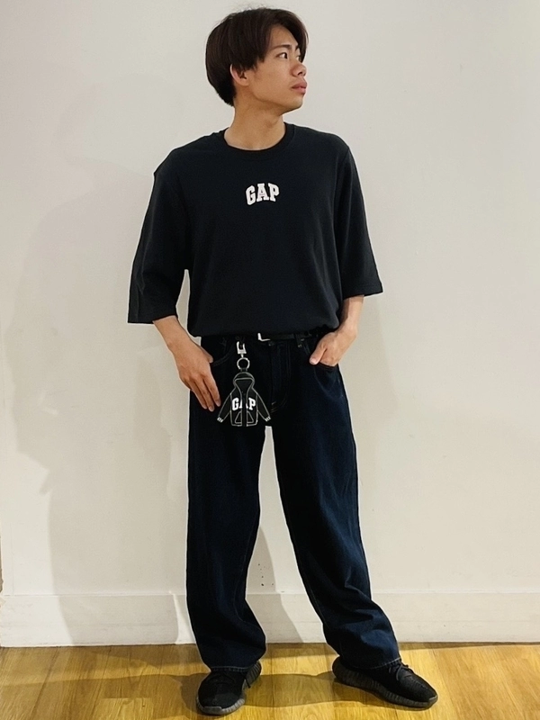 GAP ベージュ スーパーバギーパンツ 33 | 32 ブラック ダークリンス Gap公式オンラインストア | スーパーバギーデニム