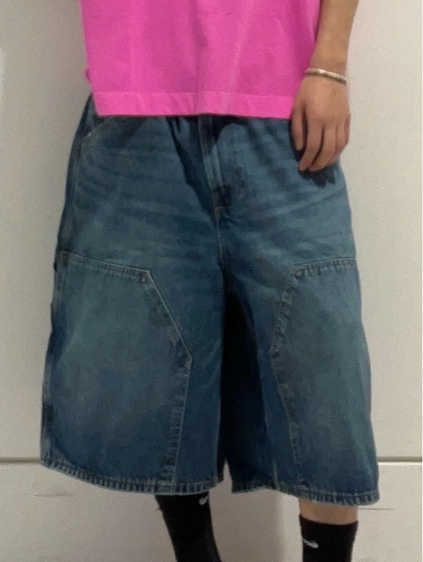 【完売品】GAP バギーショートデニムパンツ ダークブルー 新作バギーショートデニムパンツ | Gap公式オンラインストア