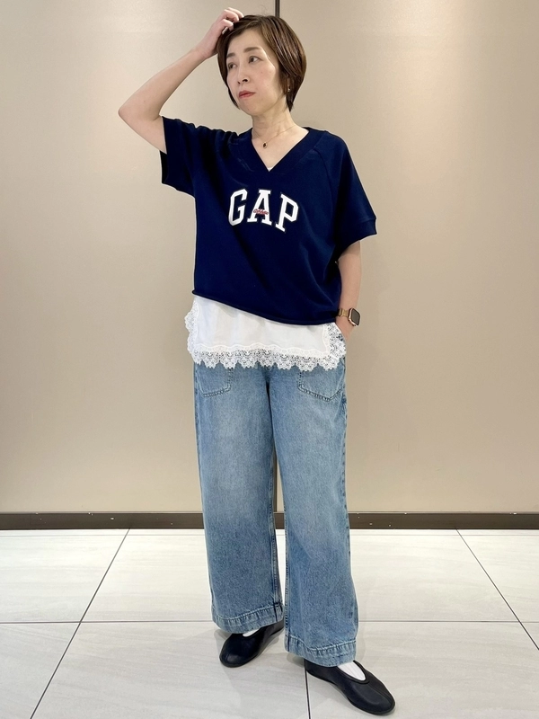 Gap公式オンラインストア | リネンブレンド レーストリミング キャミソール