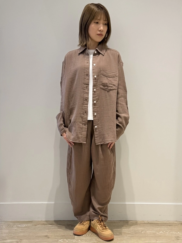 め*送様 GAP ブラウンデニムセットアップ リラックスセットアップ風コーデ | Gap公式オンラインストア