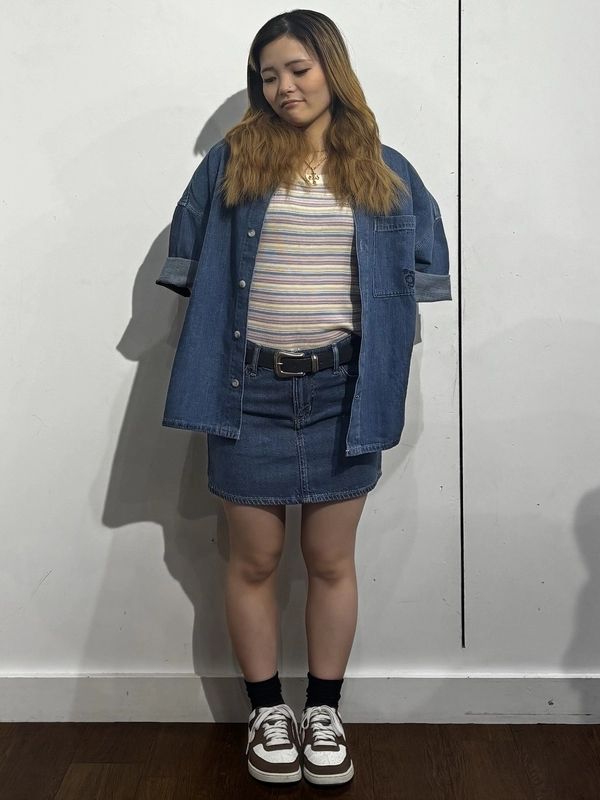 GAP デニムプレイドミニスカート 27 タグ付き未使用品 Gap公式オンラインストア | ウルトラソフトデニム ミニスカート