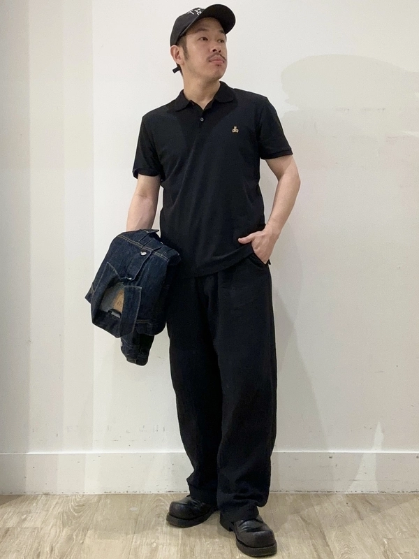 早い者勝ち‼️Saint Goat ポロシャツ ブラック　Mサイズ　DAB着用 シンプルポロシャツコーデ | Gap公式オンラインストア