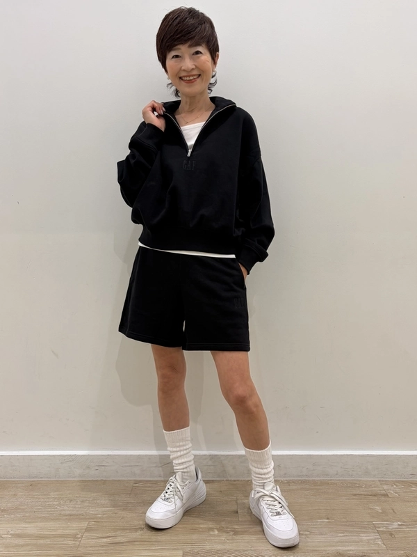 本日中！最終値下げ！PGG ハーフジップシャツ ショートパンツ セット6 新作』ハーフジップ×スウェットショーツ♪ | Gap公式オンラインストア