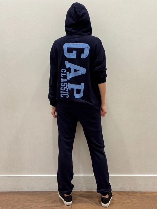 GAP スウェット セットアップ 上下 ネイビー ビッグロゴ XL CG71 ロゴスウェットセットアップ | Gap公式オンラインストア