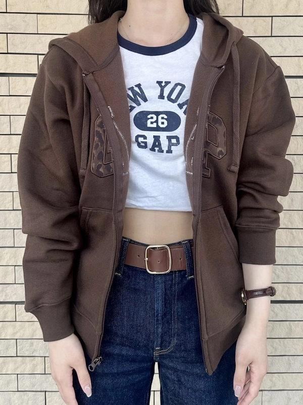 must buy】新作レオパード柄Gapロゴパーカー | Gap公式オンラインストア