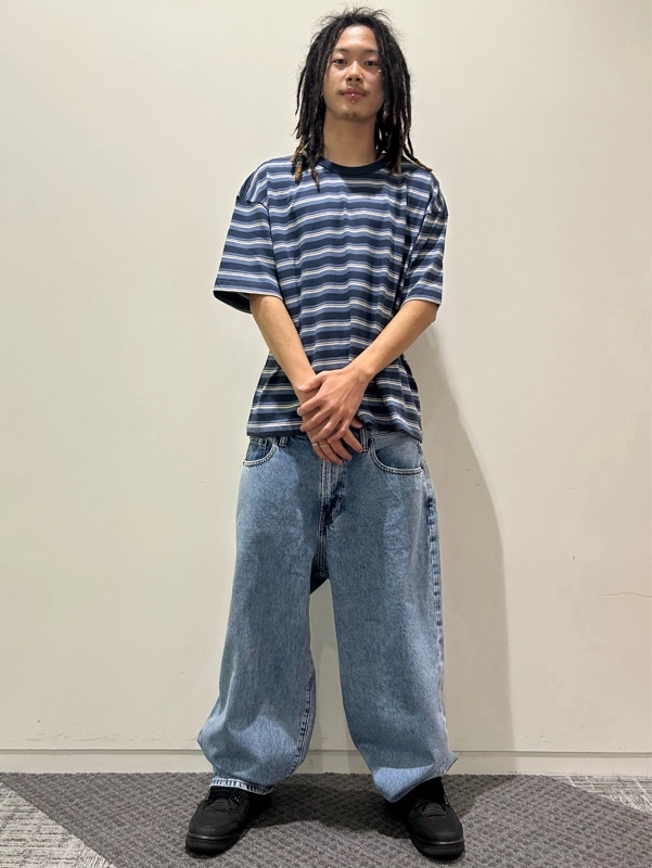 GAP EXTRA BAGGY ストライプ スーパーバギーデニム】ストライプTコーデ | Gap公式オンラインストア