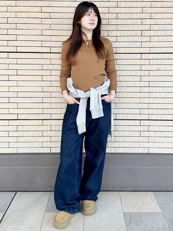 GAP 長袖 リブ ヘンリーネック Tシャツ XL 2点セット オフィシャルサイト