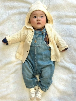 GAP デニムくまさん　カバーオール　70cm 初めてのデニムに！思い出に残るくまさんコーデ | Gap公式オンラインストア