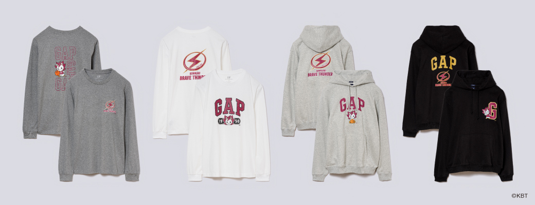 GAPとB.LEAGUE 所属の男子プロバスケットボールチームと